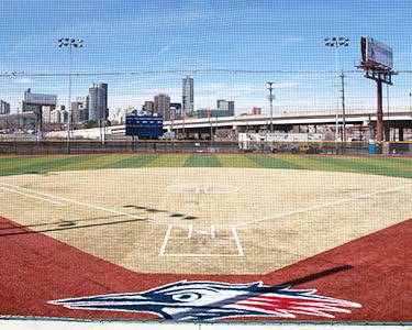 The baseball diamond at MSU Denver's athletic complex.
