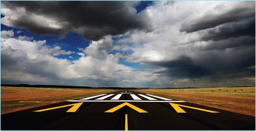 Runway threshold at Colorado Air and Spaceport