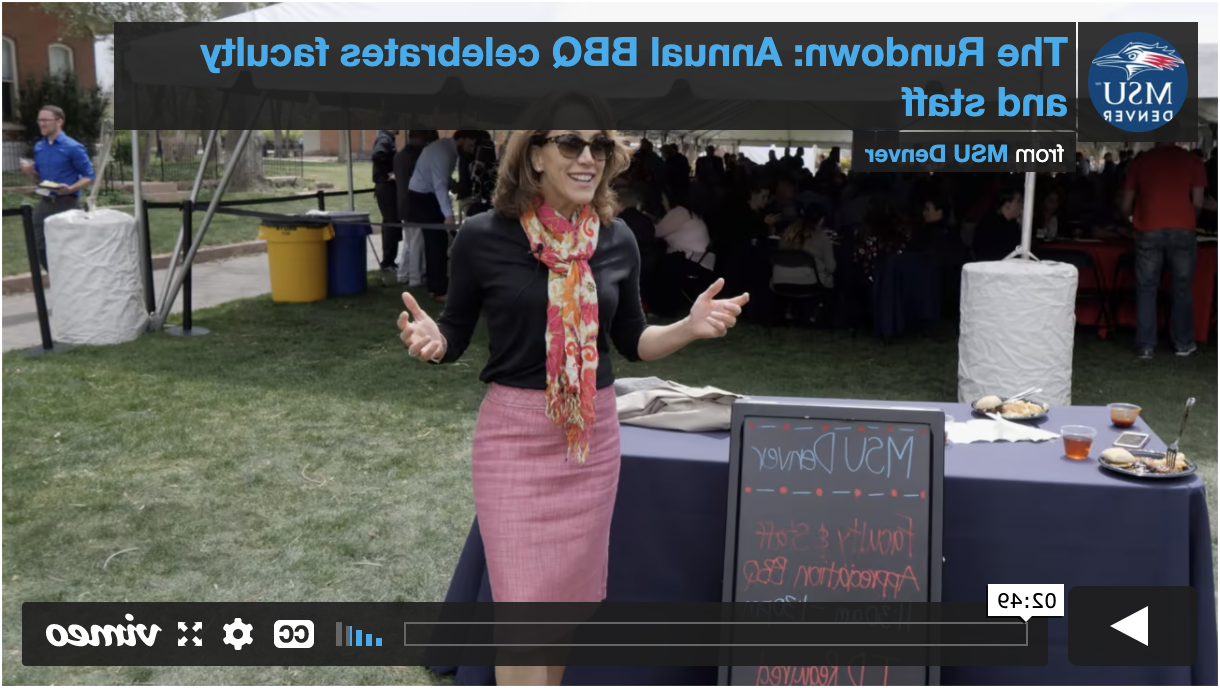 Thumbnail: The Rundown: President Davidson celebrates faculty and staff at the annual BBQ