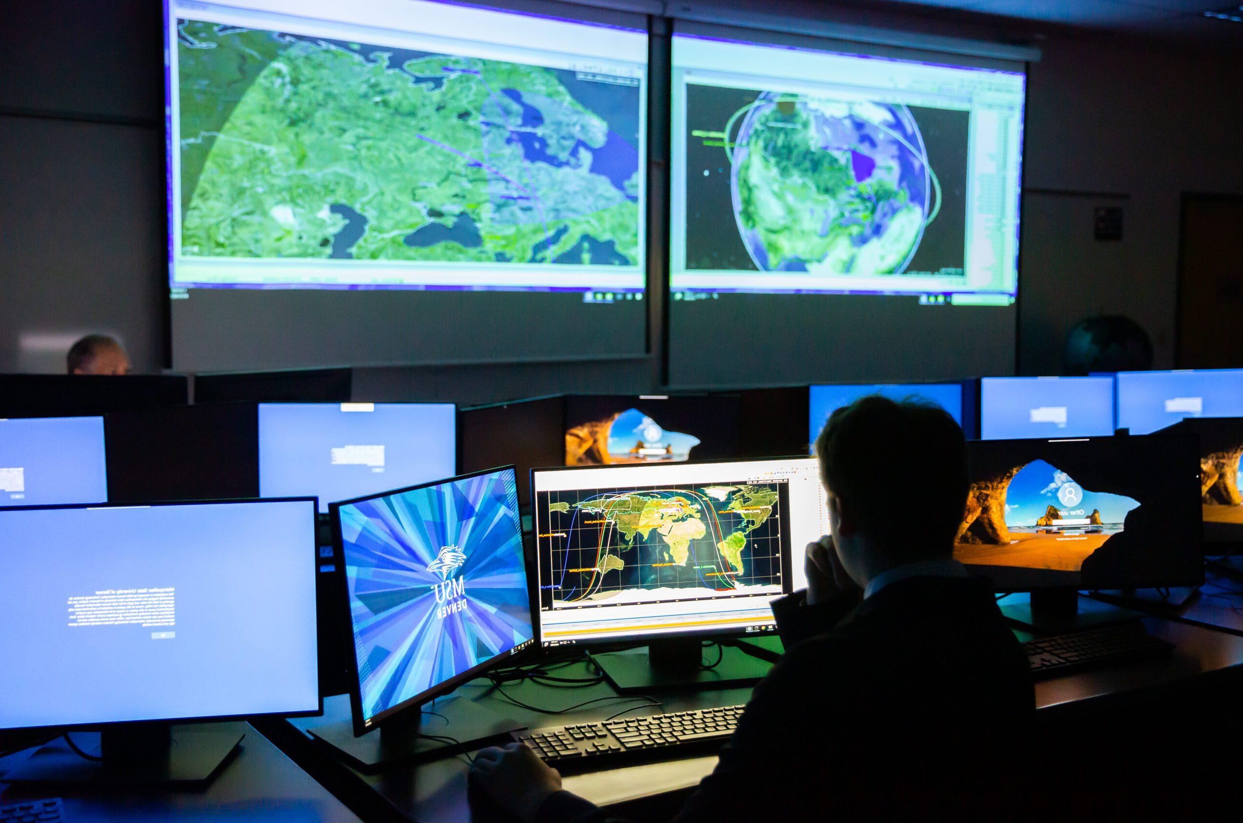 Adrian White, a graduating aviation and aerospace student in the Orbital Mechanics and Aerospace System simulation class, has built out real-life scenarios using open-source satellite data from MAXAR that shows images of the conflict in Ukraine.